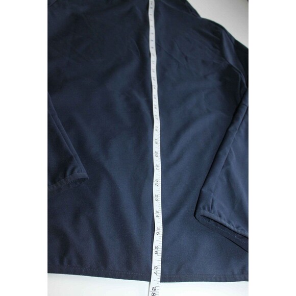NIKE Dri-Fit Full Zip Jacket Size Small Navy Blue Lightweight Athleisure Logo - Picture 8 of 9